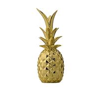 Bloomingville Piña Decorativa para el hogar, 9 x 24 cm, Color Dorado, cerámica