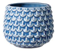 Bloomingville Pinecone - Macetas Decorativas Color para Interior Estilo Retro Creativo S (9,5 cm ø), Azul, cerámica