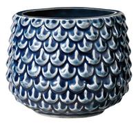 Bloomingville Pinecone - Macetas Decorativas Color para Interior Estilo Retro Creativo S (9,5 cm ø), Color petróleo, cerámica