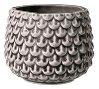 Bloomingville Pinecone - Macetas Decorativas para Interiores Estilo Retro Creativo S (9,5 cm ø), Gris, cerámica