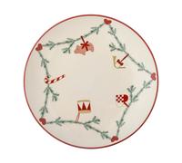 Bloomingville Plato Yule Ø25.5 cm Blanco