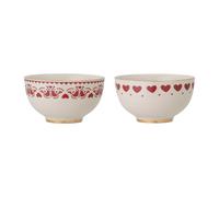 Bloomingville Set de 2 boles Jolly Red