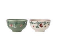Bloomingville Set de 2 boles Yule Green