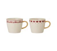 Bloomingville Set de 2 tazas Jolly Red