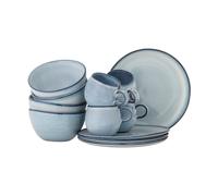 Bloomingville Set de desayuno Sandrine. 12 piezas Azul