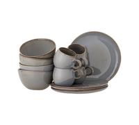 Bloomingville Set de desayuno Sandrine. 12 piezas Gris