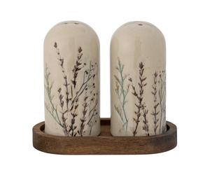 Bloomingville Set salero y pimentero Bea. 2 piezas Natur