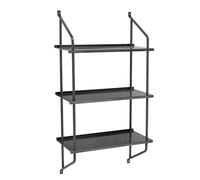 Bloomingville Sindre - Estantería (metal, 49 x 90 x 22,5 cm), color negro