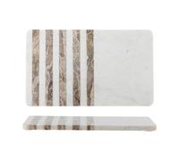 Bloomingville Tabla de cortar Novelle de mármol 38x22.5 cm Blanco