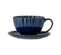 Bloomingville Taza Latina 22 on plato Blue