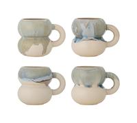 Bloomingville Taza Luna. pack de 4 Azul