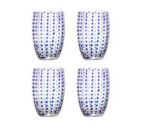 Bloomingville Vaso Brinley. pack de 4 Azul