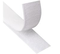 Blooven 20 Metros 20 mm Auto Adhesivo Cinta Rollo Hook y Loop Tape Gancho y Cinta de Lazo (20 mm x 20 m, Blanco)