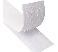 Blooven 3 Metros 30 mm Auto Adhesivo Cinta Rollo Hook y Loop Tape Gancho y Cinta de Lazo (30 mm x 3 m, Blanco)