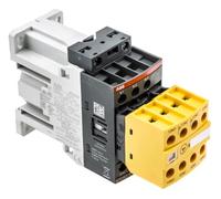 Bloque contactor, modelo AFS09Z-30-22-30, 3 contactos principales NO, 2 contactos auxiliares NO y 2 NC, 24V DC, color gris, 13,05 x 4,5 x 8,6 centímetros (referencia: 1SBL136082R3022)