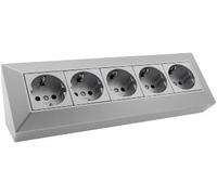Bloque de 5 veces de enchufe, plata 4250416340153