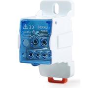 Bloque de bornes de conexión para riel DIN, conector de cables eléctricos, caja de conexión de alimentación universal con bornes de tierra