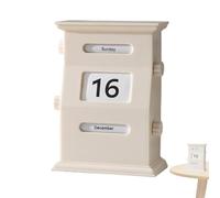 Bloque de calendario, bloques de calendario de mesa - Calendario de mesa para decoraciones de escritorio con fecha de escritorio retro - Decoraciones de escritorio, bloques de fechas para escritorios
