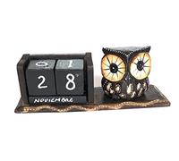 Bloque de Calendario perpetuo de Madera diseño de búho (HC enterprise-355)