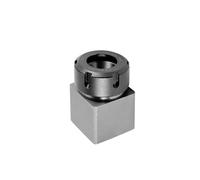bloque de clip ER32, ER Collet Block - Portabrocas de acero duro hexagonal cuadrado, asiento de resorte ER25/32/40, soporte de torno CNC(Square,ER40)