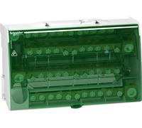 Bloque de conexión Schneider Electric Linergy, 160A, 4 polos, con 4 conexiones de tornillo (4 x 12 unidades), modelo LGY416048