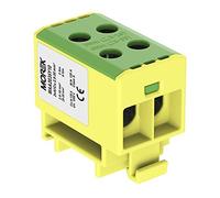 bloque de distribución F. Al/CU Adecuado 4 x 2,5 - 35 mm2 Amarillo de verde 1pol. 1000 V AC/DC Pinza isolert OTL 35 - 2 maa2 035y10 morek 4054