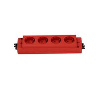 Bloque De Energía De 4 Tomas 230V Con Conexión GST Roja (Enchufe Europeo) - 79.55.009