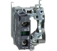 Bloque de interruptores auxiliares Schneider Electric, serie Harmony XB4, con brida de montaje, metal, 22 mm, 30 mm, 1S, con terminal de tornillo, embalaje colectivo, referencia ZB4BZ101TQ