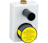 Bloque de montaje coaxial de 2 pulgadas, fabricado en latón, para medidores de agua con válvula estándar