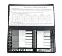 Bloque de muestra de comparación de rugosidad Ra0.05-12.5μm, juego de 6 piezas para fresado, torneado y molienda, kit estándar de acero al carbono 45# para medición de textura de superficie (6 grupos)