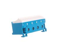 Bloque de terminales automáticos 63A QC azul 18 conexiones KN18N