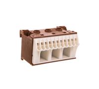 Bloque de terminales automáticos QC 63A marrón 14 KN14P