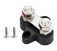 Bloque de terminales con configuración de perno dual M6 M8 para cableado para automóviles y barcos con soporte estructural de base cruzada (M8 rojo)