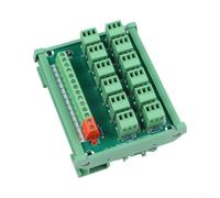 Bloque de terminales con sensor de 12 compartimentos, pinza de resorte para interruptor de proximidad, adquisición de datos, color verde, 100 x 87 x 43 mm