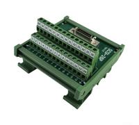 Bloque de terminales de 26 pines para el interfaz Scsi-26p-cn-f con contactos de cobre y conector verde del soporte del carril del dinar del aislamiento Pa66 para los sistemas de cableado industriales