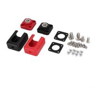 Bloque de terminales impermeable IP67 80A-250A, conectores de cable resistentes, cobre chapado en plata para terminales de batería para carretilla elevadora y marina, par rojo y negro (250 A)