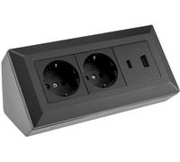 Bloque de toma de corriente de 2 vías, USB C, ne 4250416339416