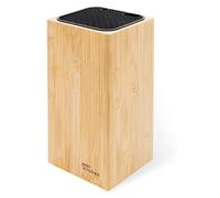 Bloque para cuchillos de bambú, universal, sin cuchillos, con 14 ranuras, 21 cm