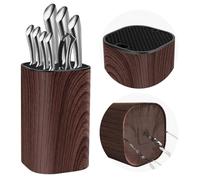 Bloque para cuchillos, soporte universal para cuchillos, capacidad para 20 cuchillos, fabricado en plástico