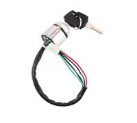 Bloqueo De Encendido Varios Estilos De Interruptores Arranque Encendido Controlador Bloqueo del Interruptor Motor 4 Pines Adecuado para Pit Bikes Y Vehículos Todo Terreno Cerradura(Aluminum)