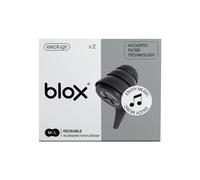 Blox Earplugs Music - Tapones para los oídos con filtro acústico, sonido claro y auténtico, 2 tamaños