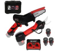 Blue Bird CS 22-04 & PS 23-25 Faster - Kit Podadora de batería + Tijeras eléctricas de poda - 12.6 V 2.5Ah - Diámetro de corte 23 mm