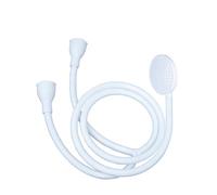 Blue Canyon Vector - Spray de ducha de doble grifo, accesorio de baño, accesorio de ducha premium para grifos de baño, accesorio a presión, adecuado para grifos redondos y ovalados, cabezal de ducha para baño, ~ 1,5 metros (blanco)