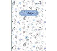 Blue Floral Journal: Elegant Daily Notebook for Notes, Priorities, Planning, Reflection, and Creative Writing