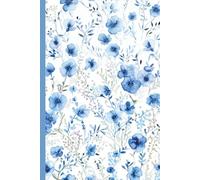 Blue Floral Watercolor Basic Journal