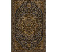 Blue & Gold Floral Notebook: Aesthetic Lined Journal for Writing, Journaling & Daily Reflection