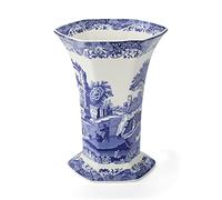 Blue Italian Spode Florero Hexagonal
