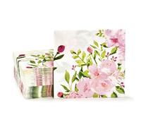Blue Panda 150 Packs 13 x 13 pulgadas Servilletas Floral Diseño