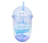Blue Sky Studios Taza de té de burbujas de Hello Kitty, botella de bebida Kawaii con pajita, bonita mercancía y regalo, Cinnamoroll