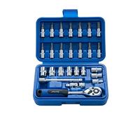 Blue Spot Tools 01525 Bluespot 26 PCE - Juego de llaves de vaso de 1/4 pulgadas, color plateado